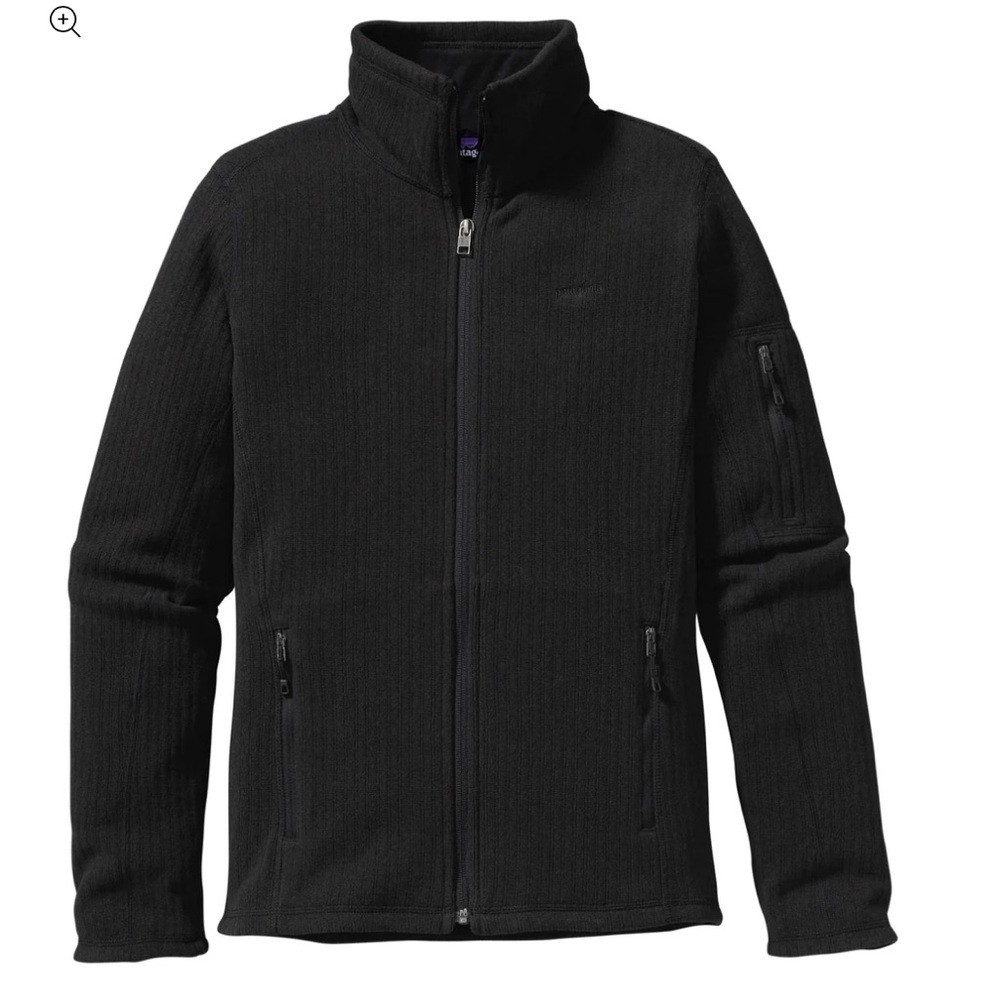 PATAGONIA Womens Cables Jacket Black Outdoor Gorpcore Hiking Layering Size Small